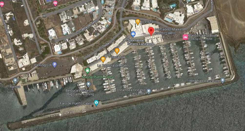 exact location of puerto calero market