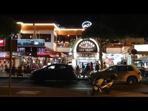 atlanticom shopping centre at night 