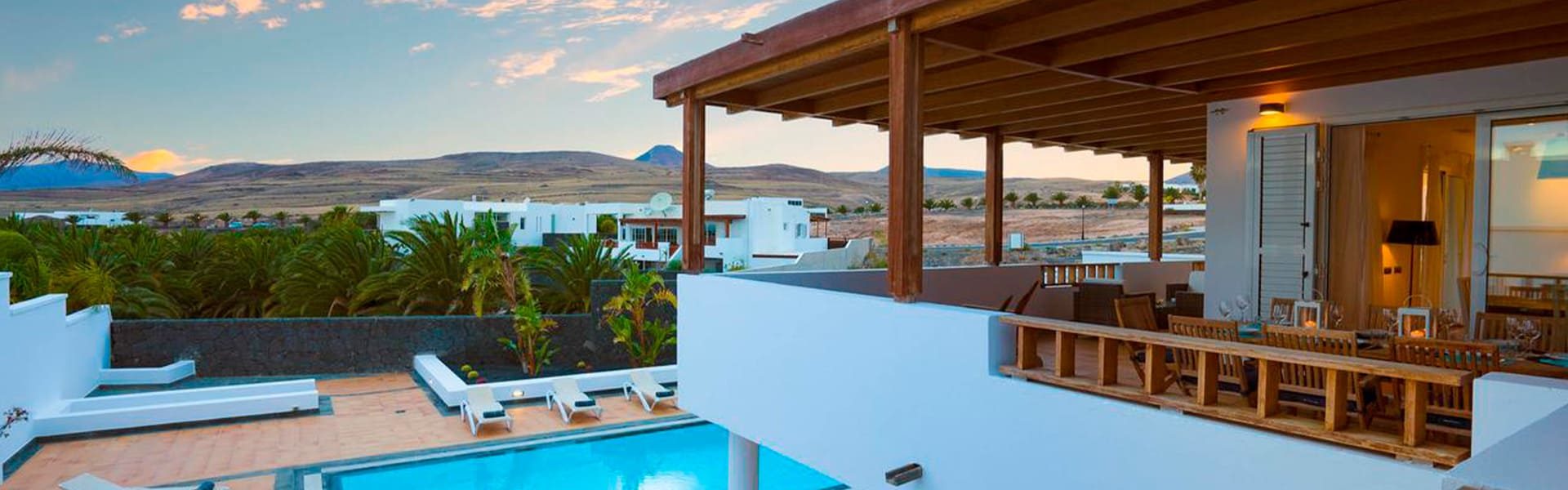 balcony at the luxury villa lanzarote