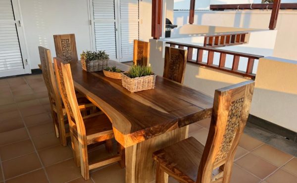 dining table at the villa